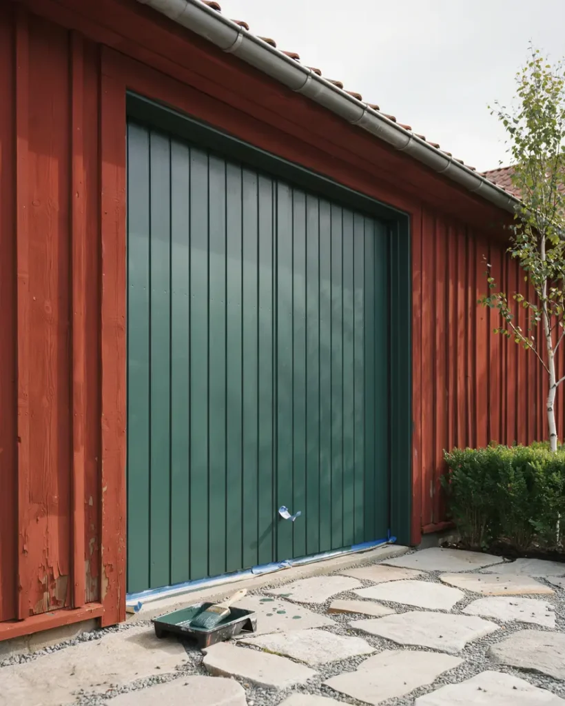 m la om garageporten r tt f rg underarbete och tips f r ett h llbart skydd ret runt